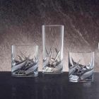 12 gota uiski me kristal të ulët me modë të vjetër - Advent Viadurini