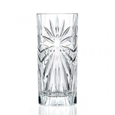 12 gota Highball Tumbler Tall Koktej në Dizajn Eco Crystal - Daniele Viadurini