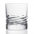 12 gota kristali dekor valë për uiski ose ujë me gumëzhitje dof - titan