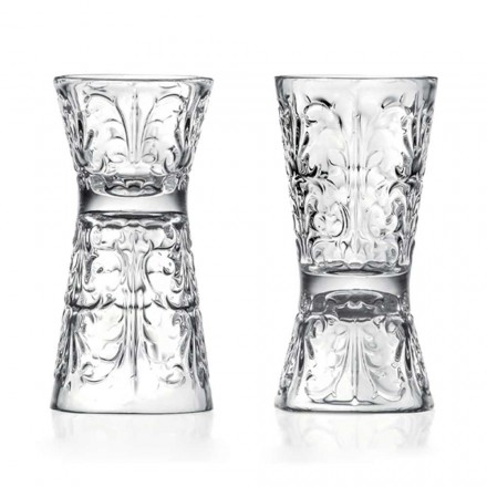 12 gota luksoze të zbukuruara Jigger në kristal ekologjik - Fati Viadurini