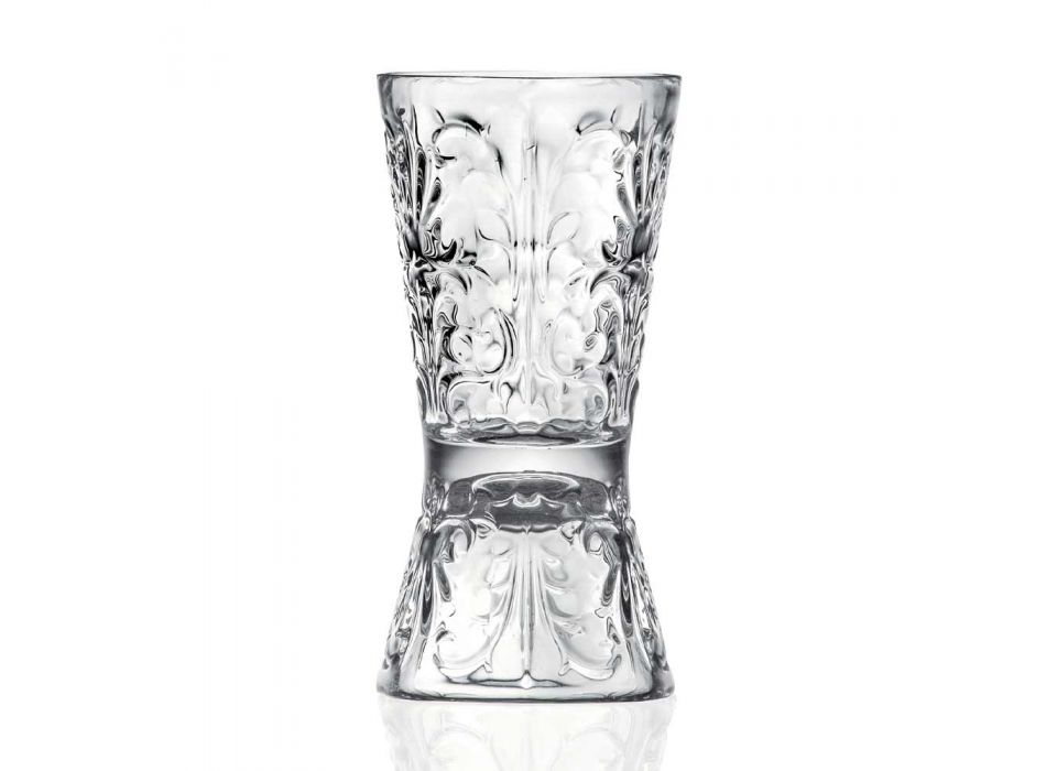 12 gota luksoze të zbukuruara Jigger në kristal ekologjik - Fati Viadurini