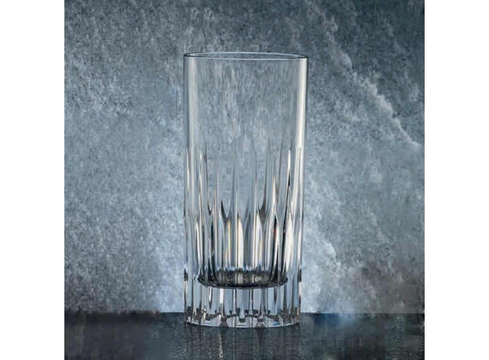 12 gota me gotë të gjatë për pirje të gjatë në kristal ekologjik - Voglia Viadurini