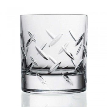 12 gota për uiski ose ujë në eko kristal me zbukurime moderne - aritmi