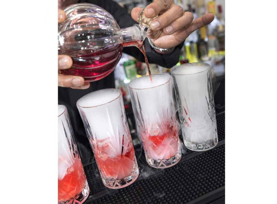 12 gota gumëzhitje Alto Highball për koktej në Eco Crystal - Cantabile Viadurini