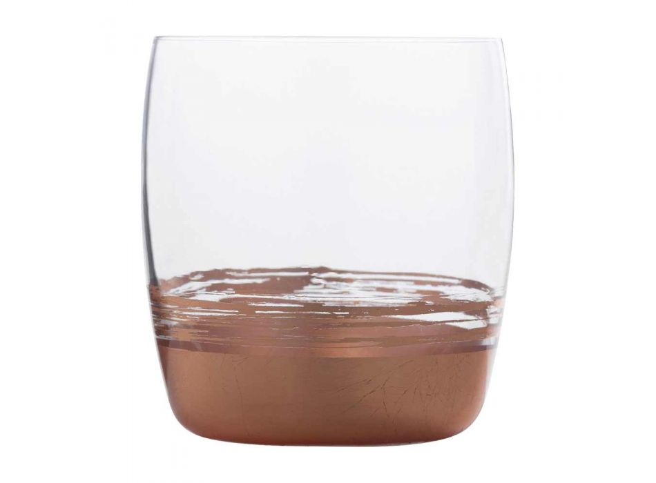 12 gota me gumëzhitje të ulët për ujë me ar, platin ose fletë bronzi - Soffio