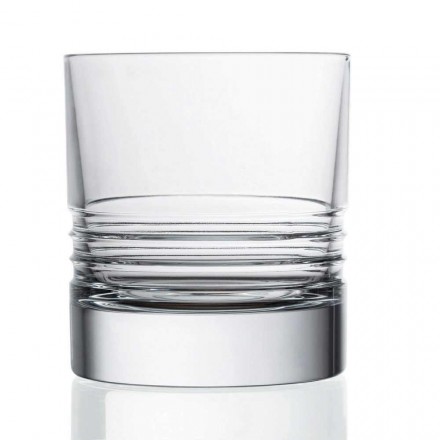 12 Tumbler Double gota të modës së vjetër kristal uiski - aritmi Viadurini
