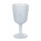 12 Gota qelqi 300 ml me dekorim të bardhë të fytyrës - Fytyrë Viadurini