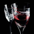 12 gota verë të kuqe në lukso pa plumb kristal ekologjik - ciklon Viadurini