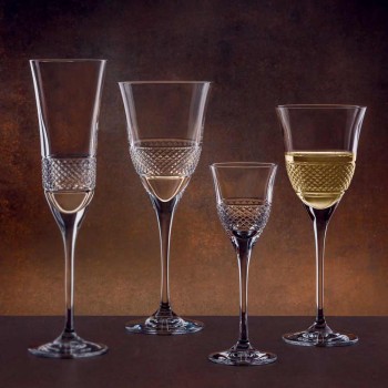 12 gota të verës së kuqe në dizajn elegante të dekoruar me kristal Eco - Milito