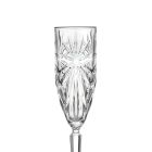 12 gota flaute gotë për shampanjë ose Prosecco në Eco - Daniele Crystal Viadurini