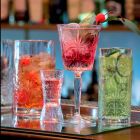 12 gota për ujë, pije ose dizajn koktejsh në dekoruar Eco Crystal - Destino Viadurini