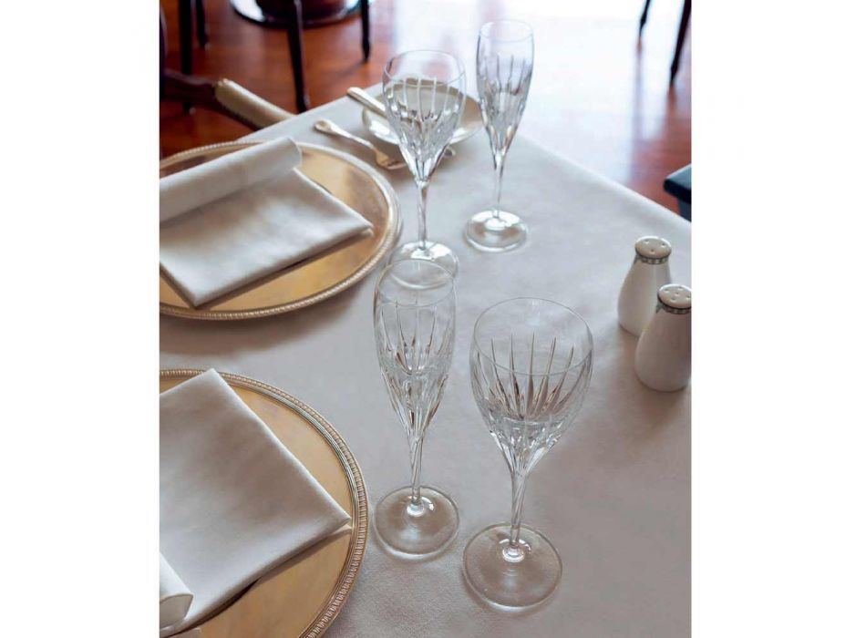 12 gota vere të bardha të dekoruara me dorë në kristal luksoz ekologjik - Voglia