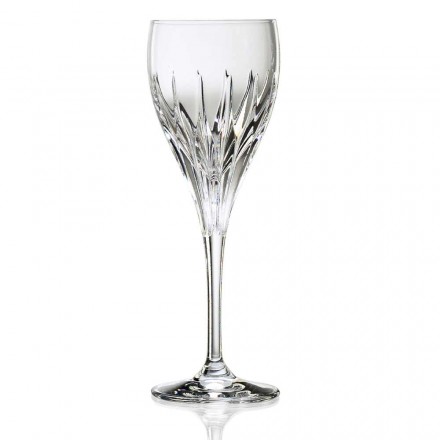 12 gota vere të bardha të dekoruara me dorë në kristal luksoz ekologjik - Voglia Viadurini