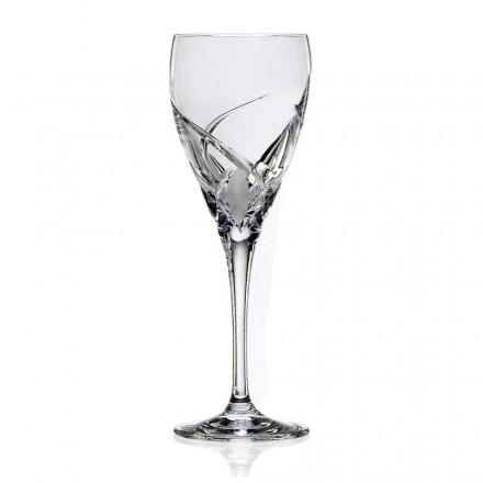 12 gota për verë të bardhë në dizajn luksoz kristal ekologjik - Montecristo Viadurini
