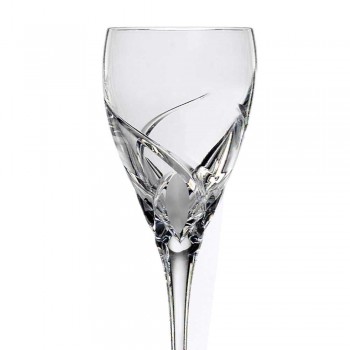 12 gota për verë të bardhë në dizajn luksoz kristal ekologjik - Montecristo