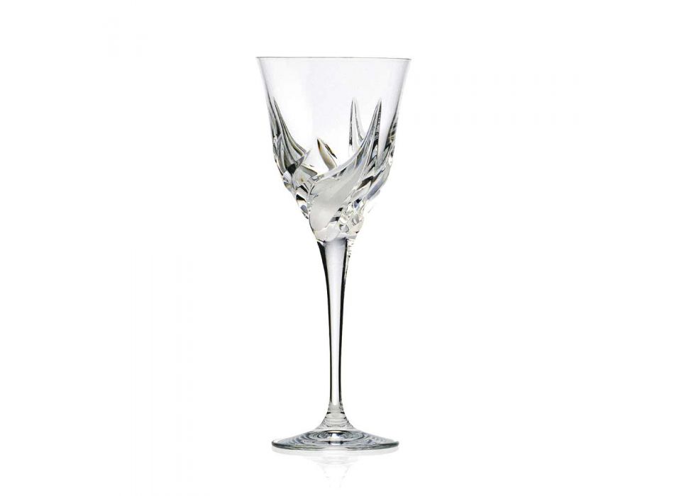 12 gota luksoze vere të bardhë në dekorimin e dorës Eco Crystal - Advent Viadurini