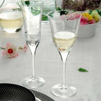 12 gota vere të bardha në dizajn luksoz të dekoruar me kristal ekologjik - Milito