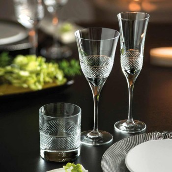 12 gota vere të bardha në dizajn luksoz të dekoruar me kristal ekologjik - Milito