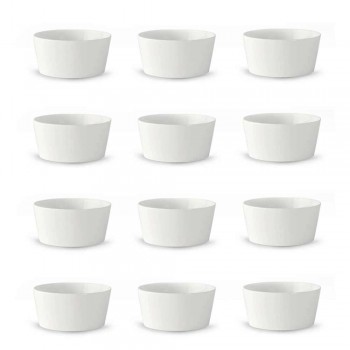 12 Akullore me Porcelan të Bardhë me Dizajn Moderne ose Kupat e Frutave - Egle
