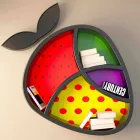 Dizajni i rafteve të Librit Poppy Made in Italy Viadurini