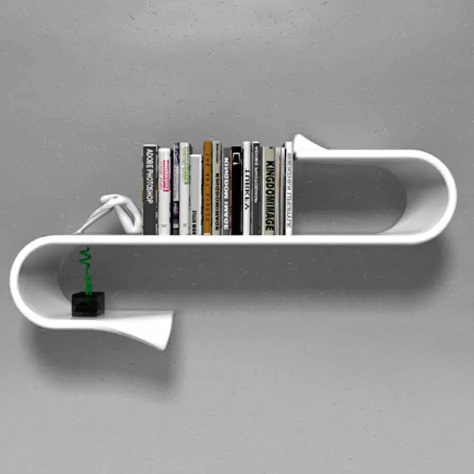 Dizajnimi i rafteve Waveshelf Moderne Made in Italy Viadurini
