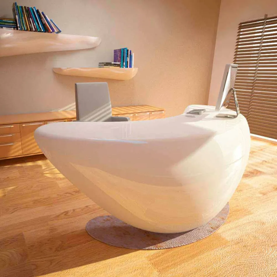 Boomerang Moderne Desk Zyra Made in Italy Viadurini