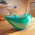 Boomerang Moderne Desk Zyra Made in Italy Viadurini