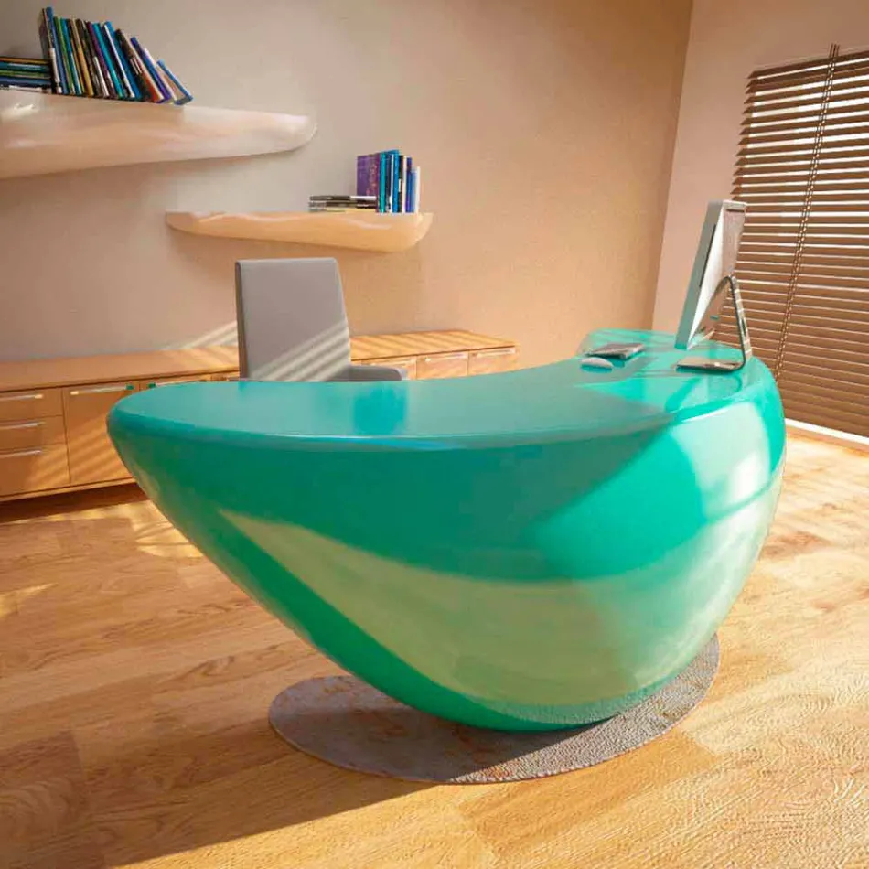 Boomerang Moderne Desk Zyra Made in Italy Viadurini