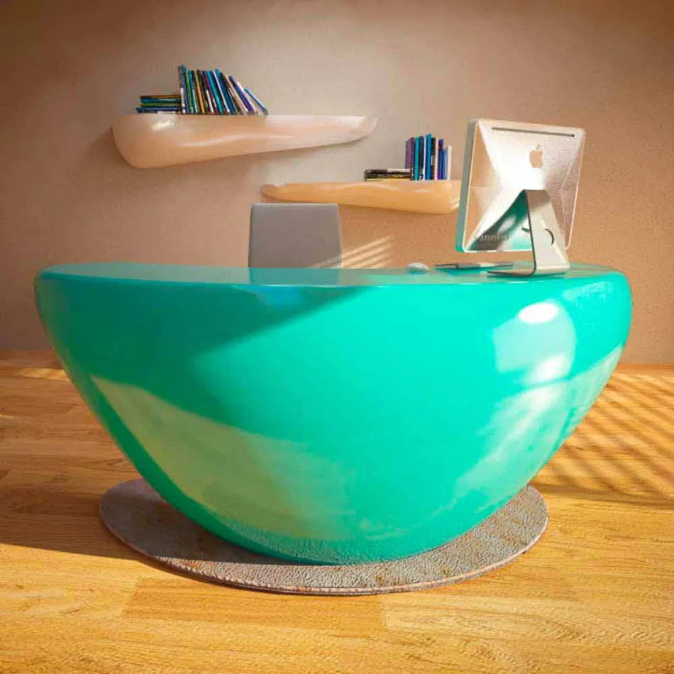 Boomerang Moderne Desk Zyra Made in Italy Viadurini