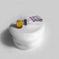 Salla e dhomës së ndenjes me dizajn modern Tavolina e kafes Solid Surface Mou, e bërë në Itali