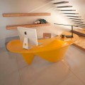 Tavolinë zyre për dizajn bashkëkohor Sinuous, e punuar me dorë në Itali