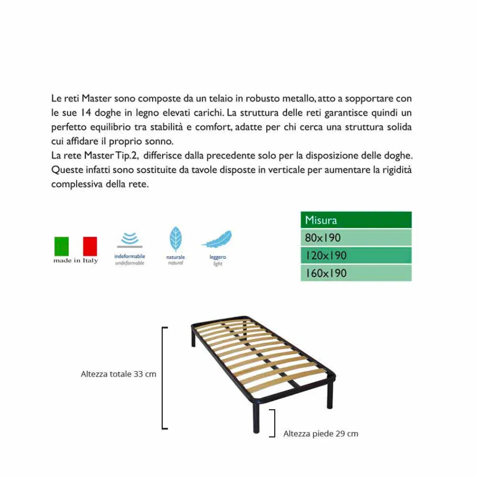 Network Bio Comfort 1 katror e gjysmë Viadurini