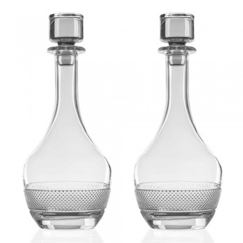 2 shishe vere me kapak kristal ekologjik me dizajn të rrumbullakët - Milito