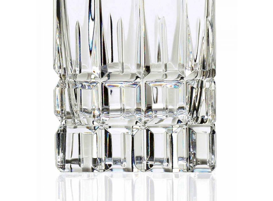 2 shishe uiski me dizajn katror kapak kristali me kapak - Fiucco