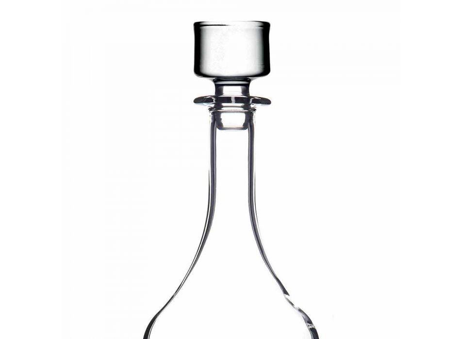 2 shishe për verërat në kristal ekologjik Dizajni minimal italian - I butë Viadurini