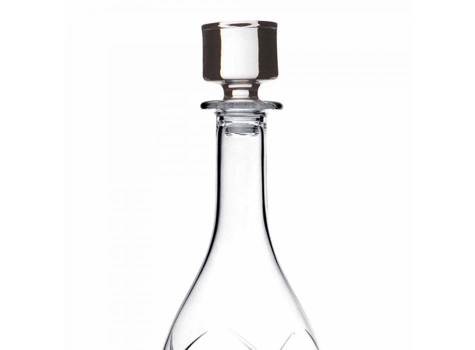 2 shishe vere me kapakë të rrumbullakët të dizajnit në Eco Crystal - Montecristo