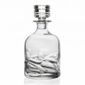 2 shishe uiski të dekoruara kristal me kapak dizajni luksoz - titan
