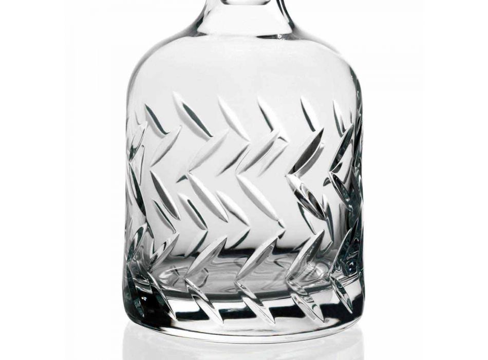 2 shishe uiski kristal eko-miqësore me kapak dekorativ të cilësisë së mirë - aritmi