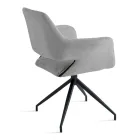 2 Kolltuqe Rrotulluese 180° të Veshura me Tapiceri prej Pëlhure dhe Kornizë Metalike - Ivana Viadurini