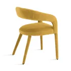 2 Kolltuqe të veshura me tapiceri në pëlhurë Bouclè me kornizë të mbuluar - Domenica Viadurini