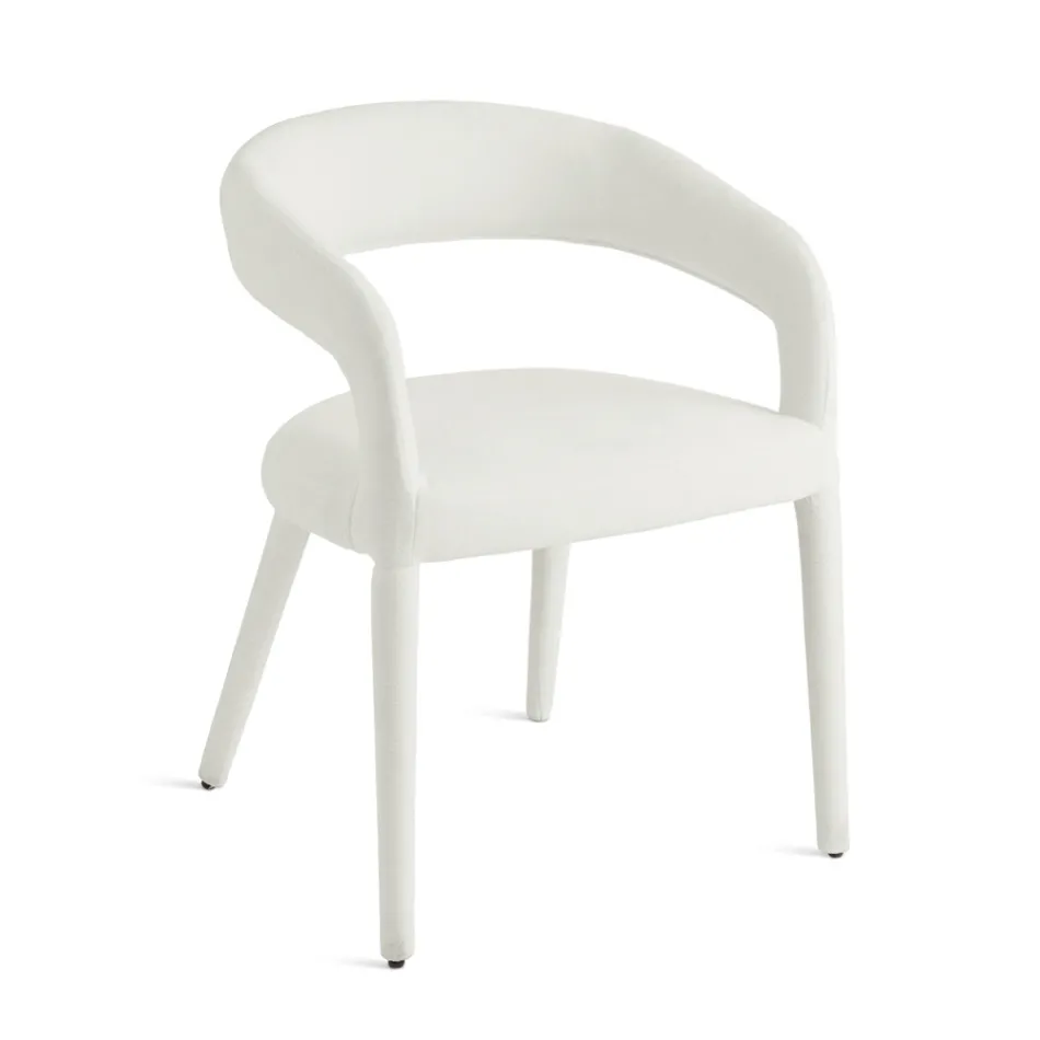 2 Kolltuqe të veshura me tapiceri në pëlhurë Bouclè me kornizë të mbuluar - Domenica Viadurini