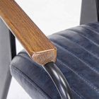2 Karrige me Armrests në Leatherette Vintage Effect Homemotion - Clare Viadurini