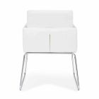 2 karrige me mbështetëse të mbuluara nga lëkura në dizajn modern Homemotion - Farra Viadurini