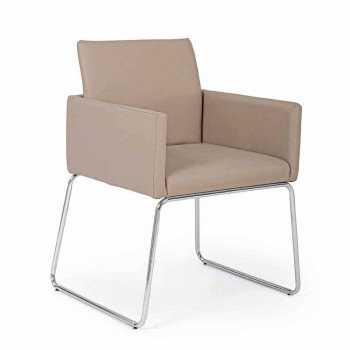 2 karrige me mbështetëse të mbuluara nga lëkura në dizajn modern Homemotion - Farra