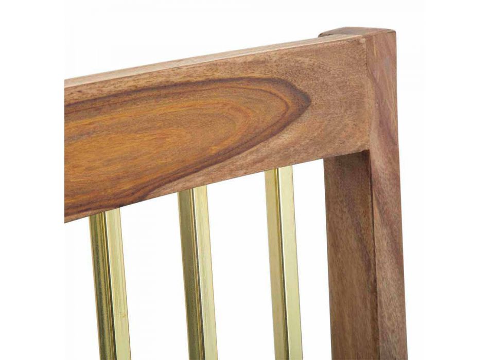 2 Karrige me kuzhinë prej druri me dizajn modern - me rërë Viadurini