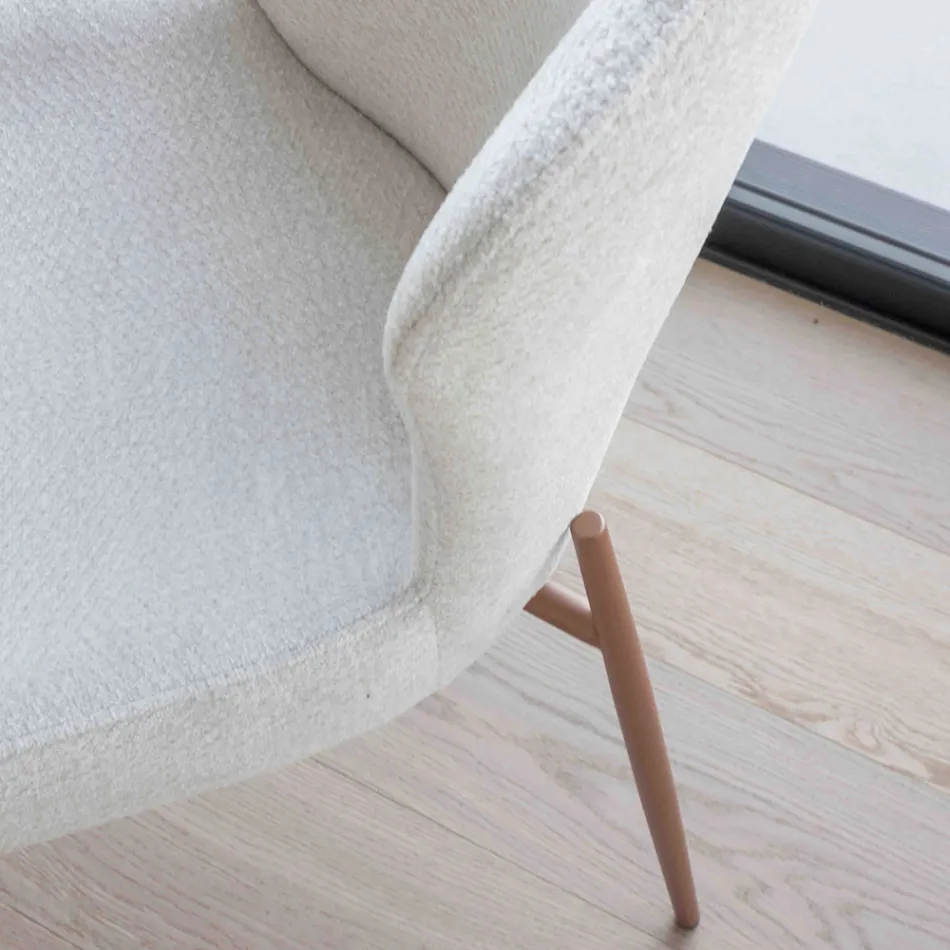 2 Karrige të Brendshme të Bëra prej Metali me Sedilje prej Pëlhure Bliss - Avenia Viadurini