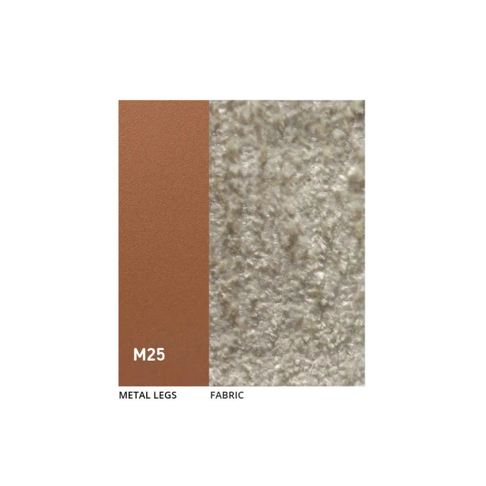 2 Karrige të Brendshme të Bëra prej Metali me Sedilje prej Pëlhure Bliss - Avenia Viadurini