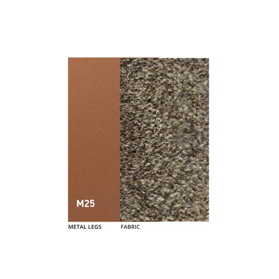 2 Karrige të Brendshme të Bëra prej Metali me Sedilje prej Pëlhure Bliss - Avenia Viadurini