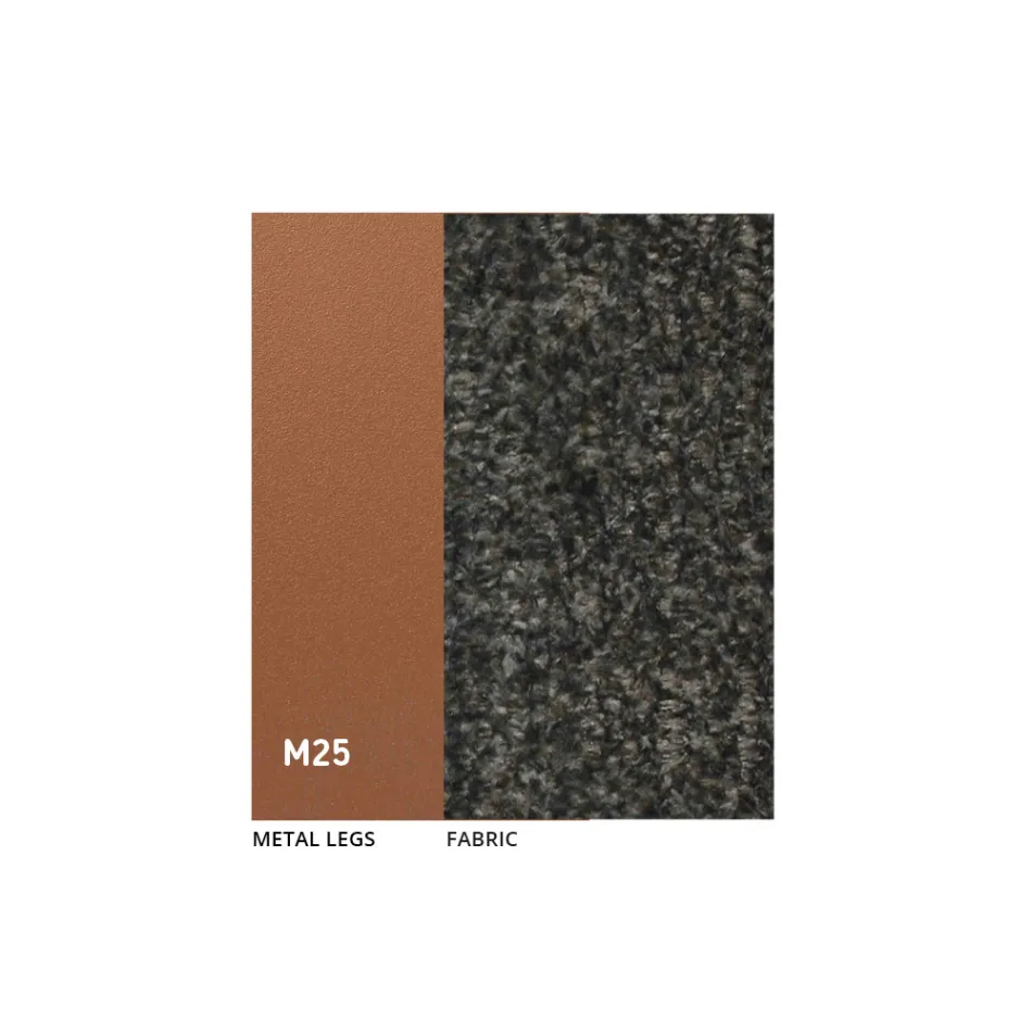 2 Karrige të Brendshme të Bëra prej Metali me Sedilje prej Pëlhure Bliss - Avenia Viadurini