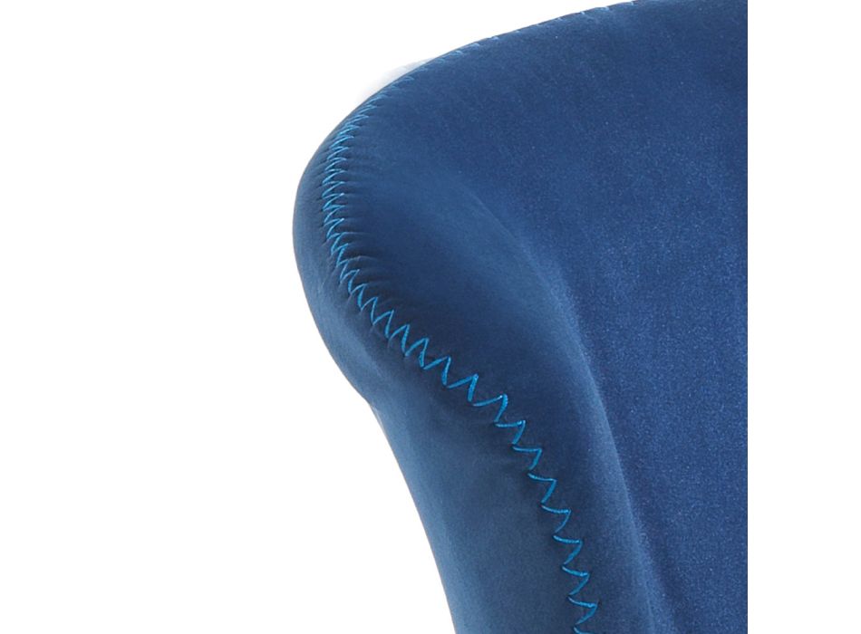 2 karrige në pëlhurë mikrofiber me efekt blu kadife - Everest Viadurini